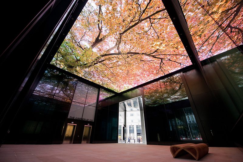Ceiling-suspended Installation ceiling-suspended screen