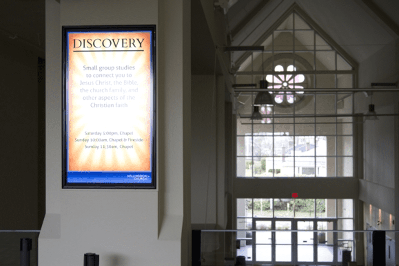 Church-Digital-signage Digital Notice Board