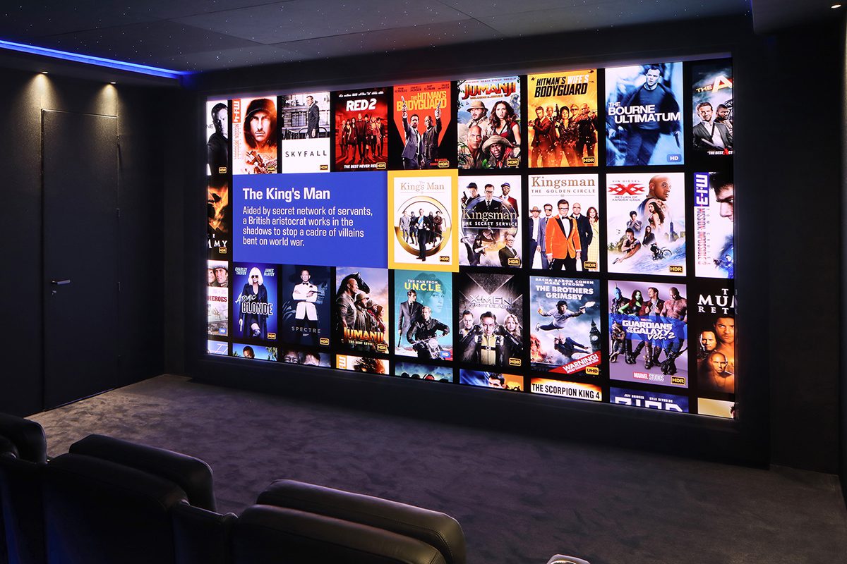In-Room LED Movie Screen
