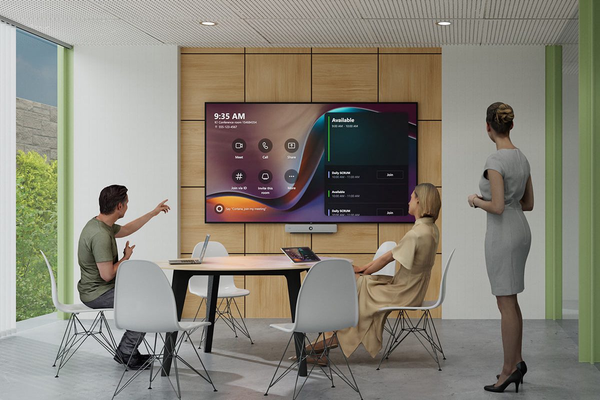Medium-sized meeting room Conference room display