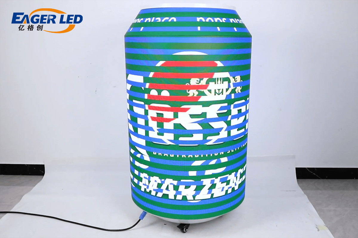 EagerLED Can-Shaped LED Advertising Screen - 2