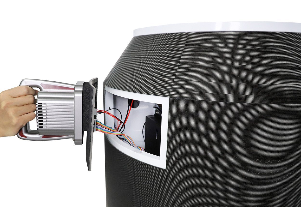 EA-DCan can-shaped LED digital display - 3