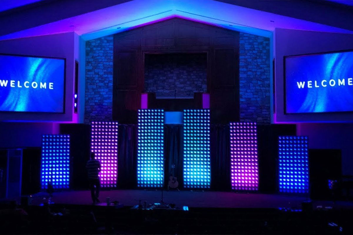 church stage backdrop