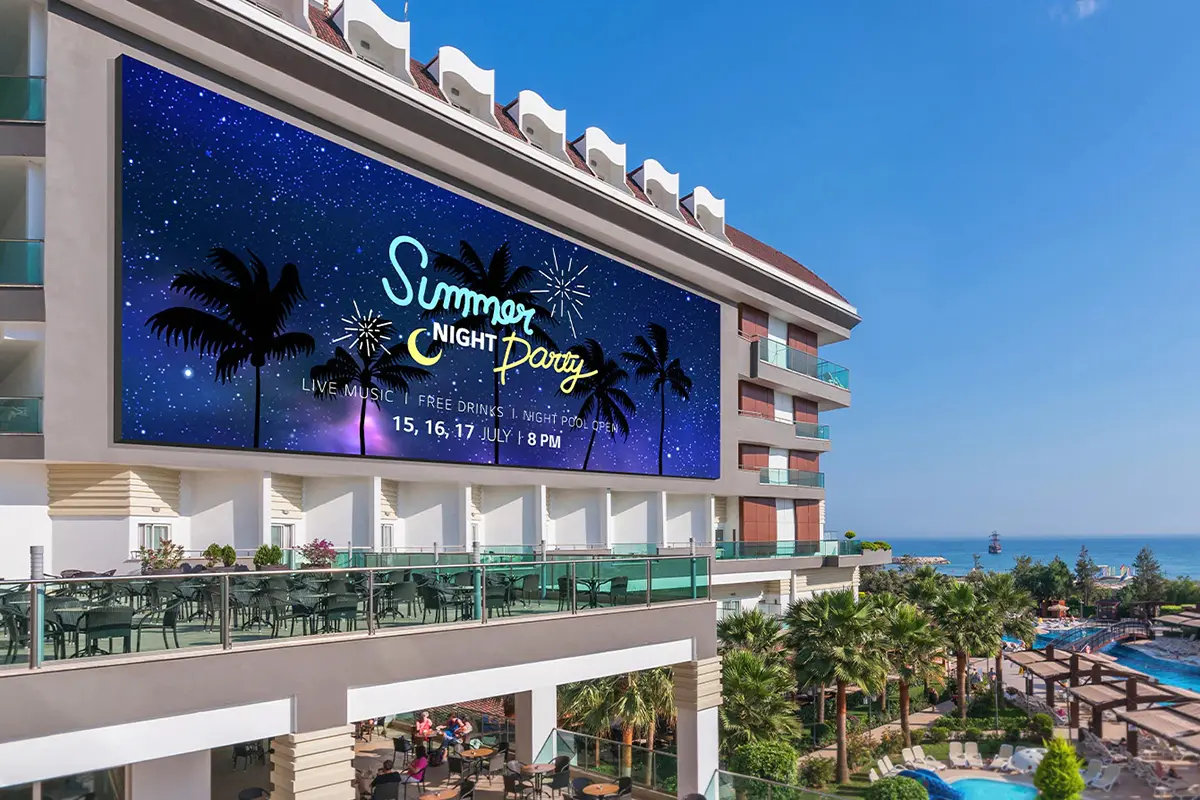 Beautiful Outdoor Massive LED Screen