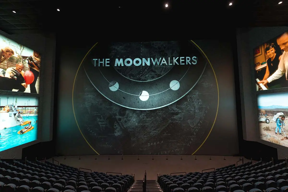 Giant screen in the cinema