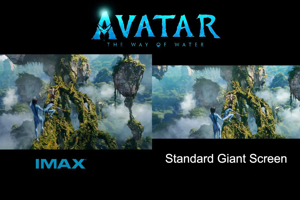 IMAX VS Standard Giant Screen IMAX VS Standard Giant Screen In Ihe Movie Avatar