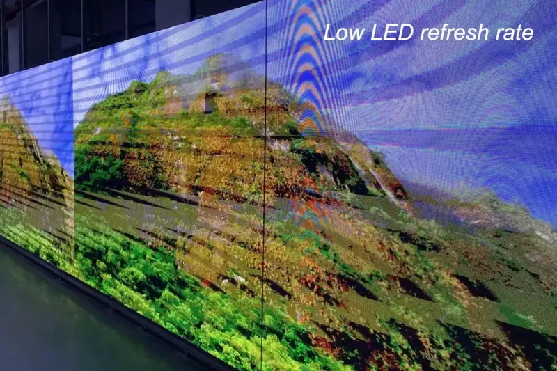 Low LED refresh rate