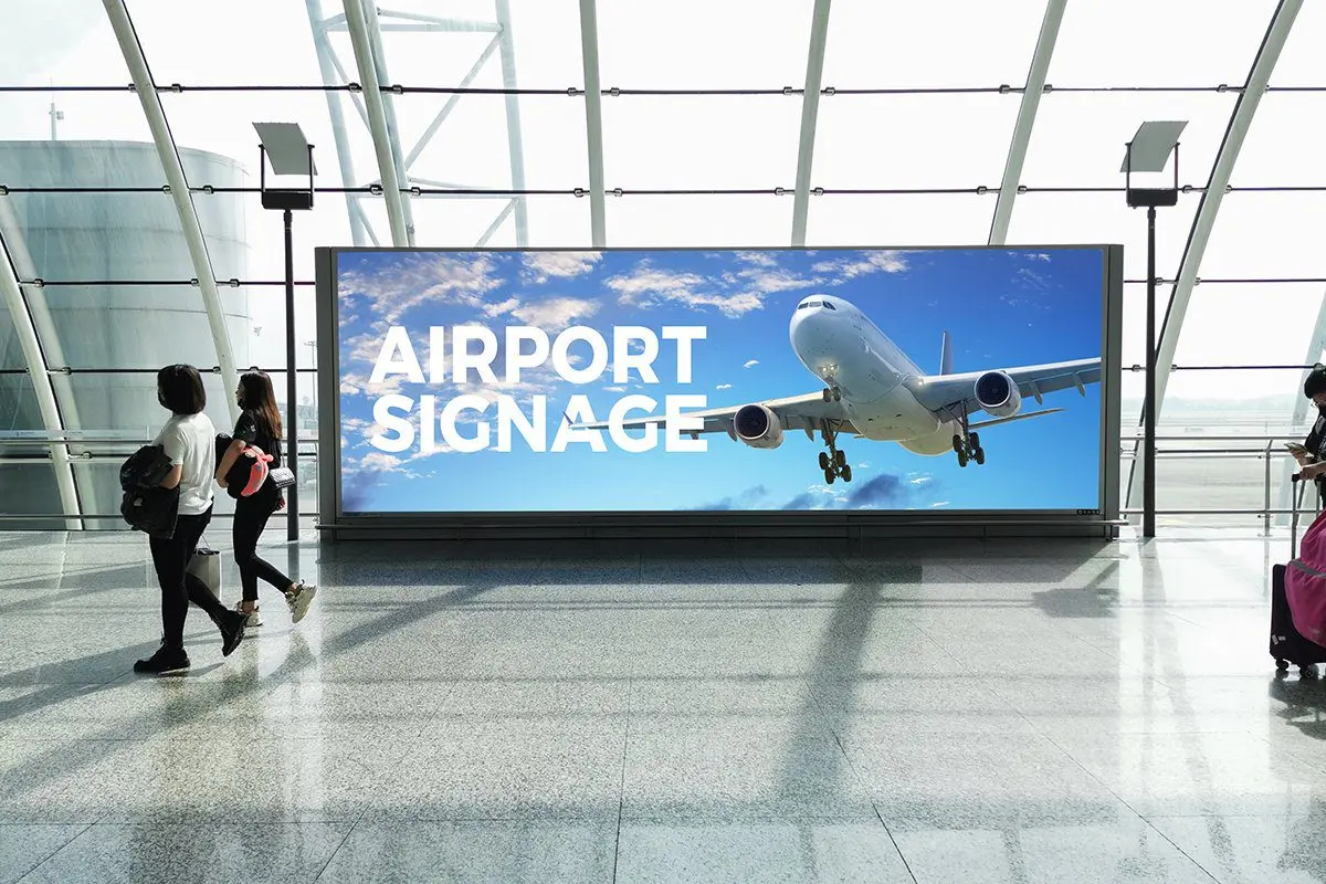 Airport LED large screen