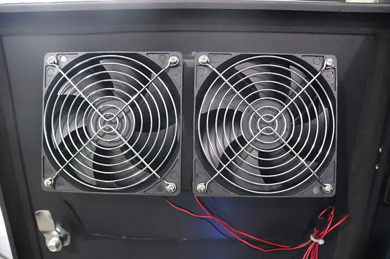 Cooling fans for outdoor LED billboards
