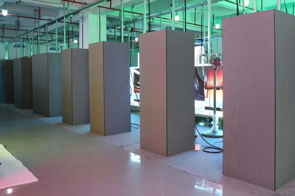 Outdoor LED display screen with a sealed high-brightness cabinet