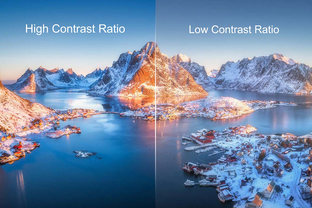 High &. low Screen Contrast Ratio