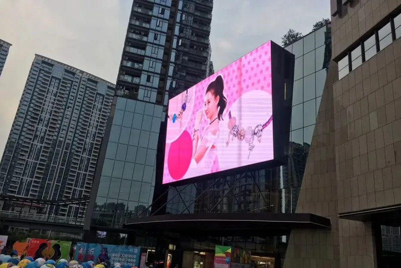 Outdoor Advertising Screens On The Street