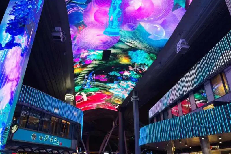 The Biggest LED Screen in China Suzhou Sky Ceiling