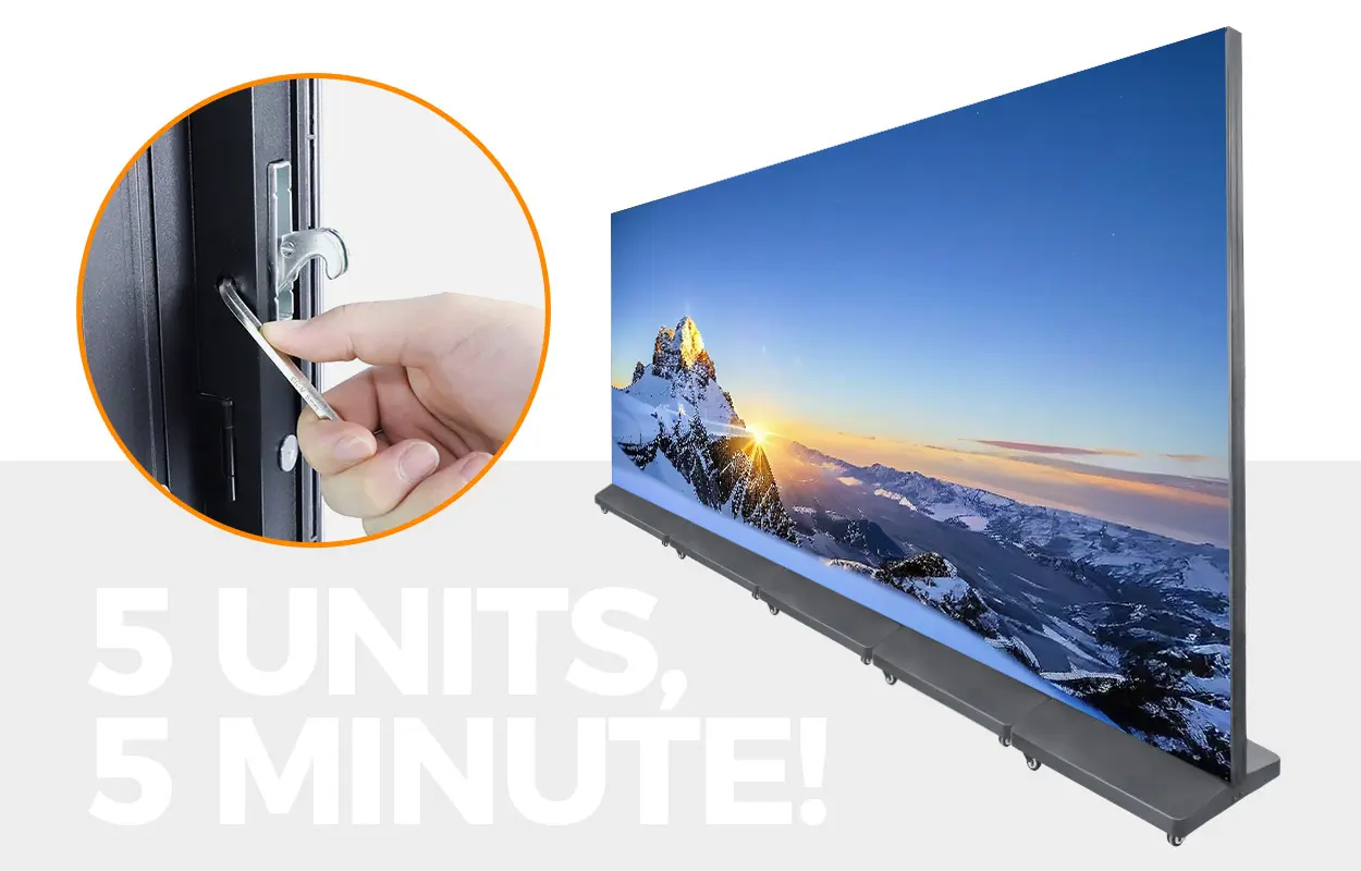 The Large-Screen Effect Of The EA1920iP4 Foldable LED Screen