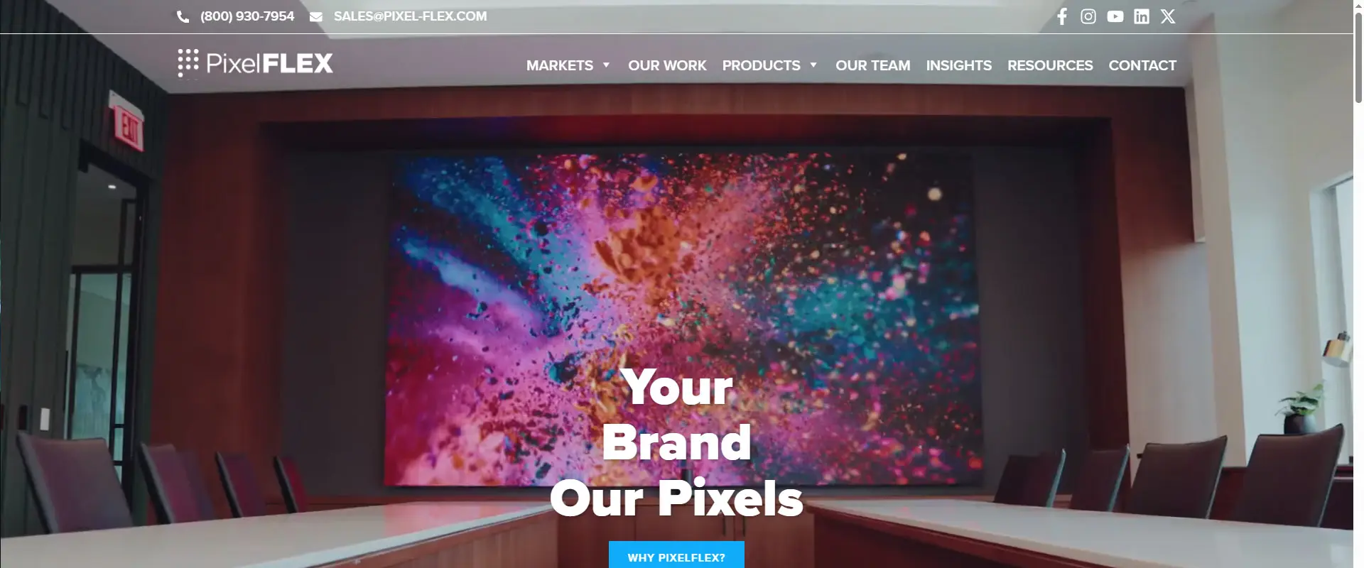 PixelFLEX LED wall manufacture