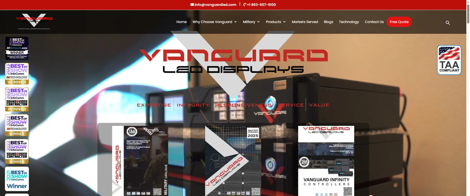 VANGUARD LED DISPLAYS LED display manufacture