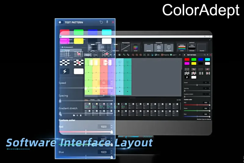 Colorlight ColorAdept software interface