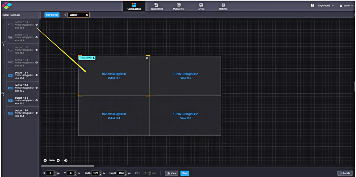 LCD Screen Configuration