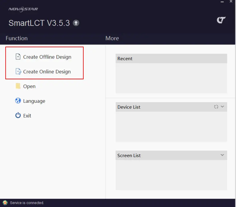 Novastar software smartlct offlineonline mode