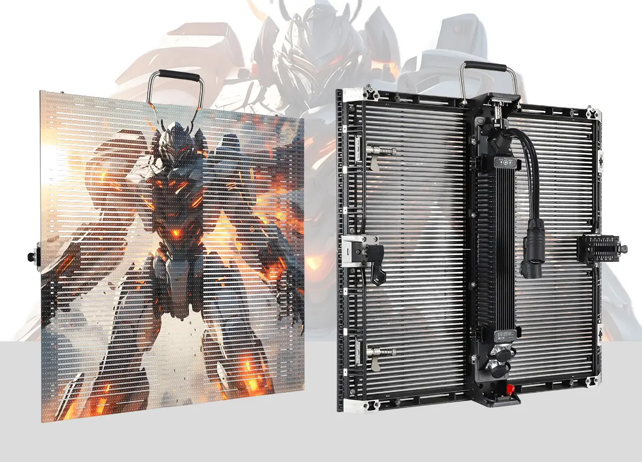 Outdoor Rental Transparent LED Screen 1 - LED Screen Board EA500TOR1 outdoor transparent LED display