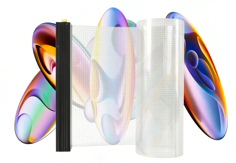 EA-iFilm2 promotional product image showing the transparent film bent beside its connection edge