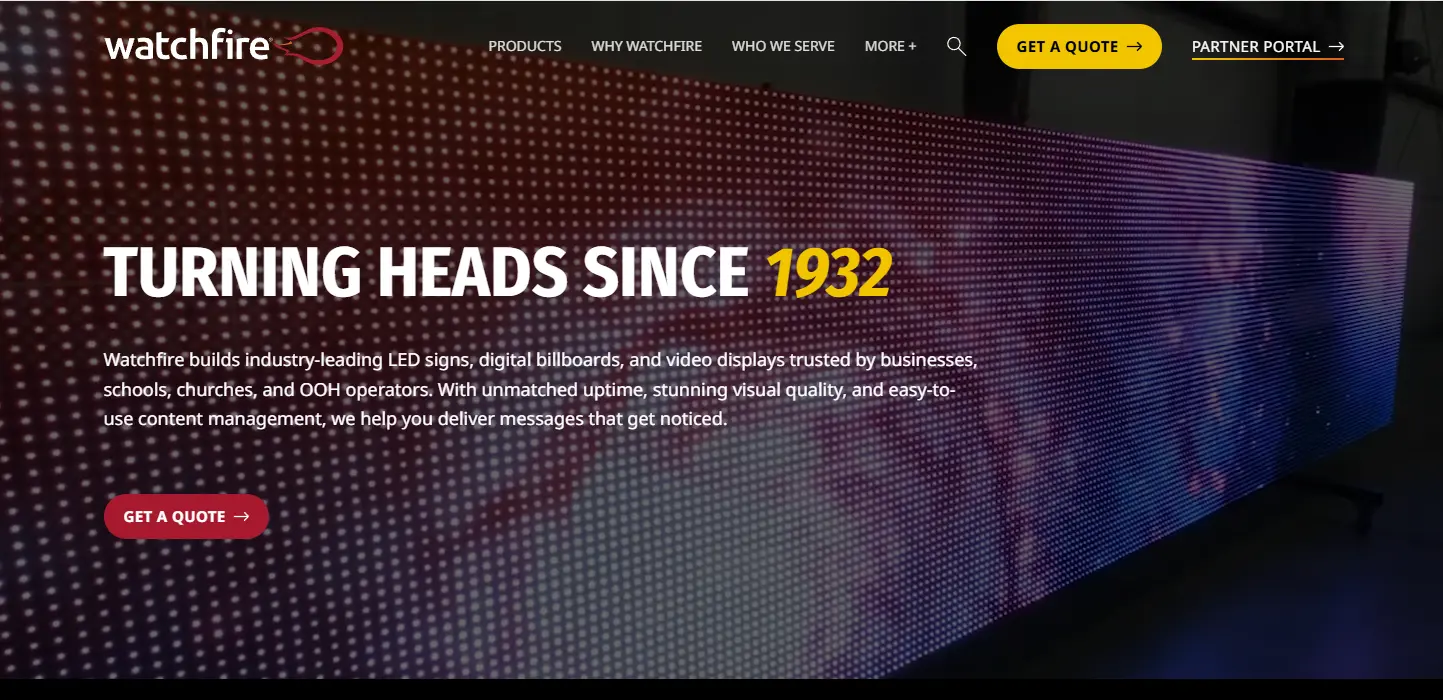 Illinois LED screen supplier Watchfire Signs