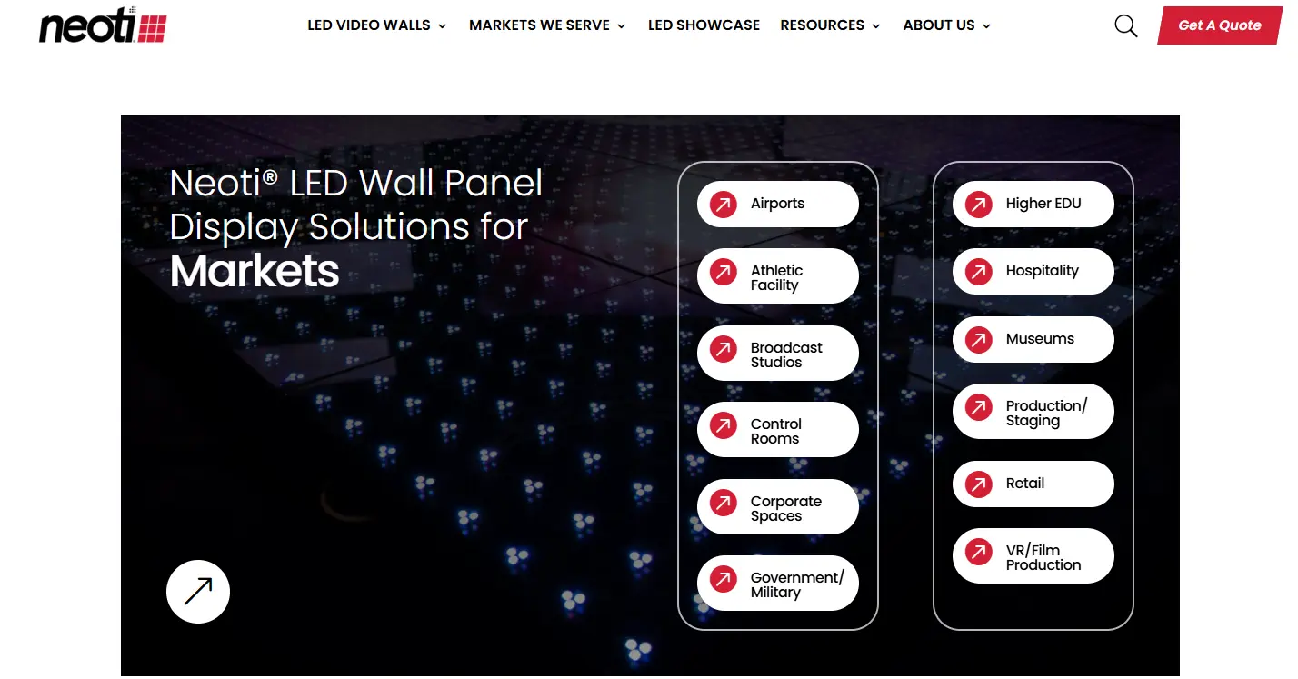 Indiana LED screen supplier Neoti