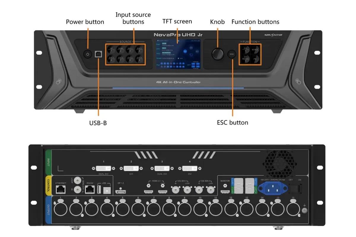 Novastar UHD Jr All-in-One Controller Novastar UHD Jr All-in-One Controller