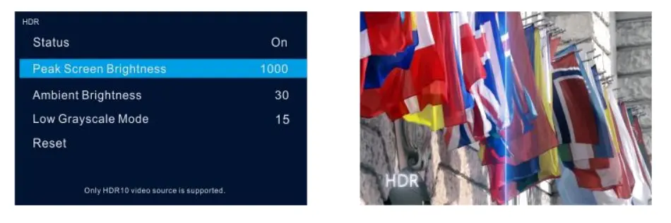 Novastar UHD Jr HDR effect Novastar UHD Jr HDR effect