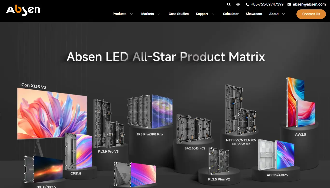 Shenzhen LED display manufacturer Absen