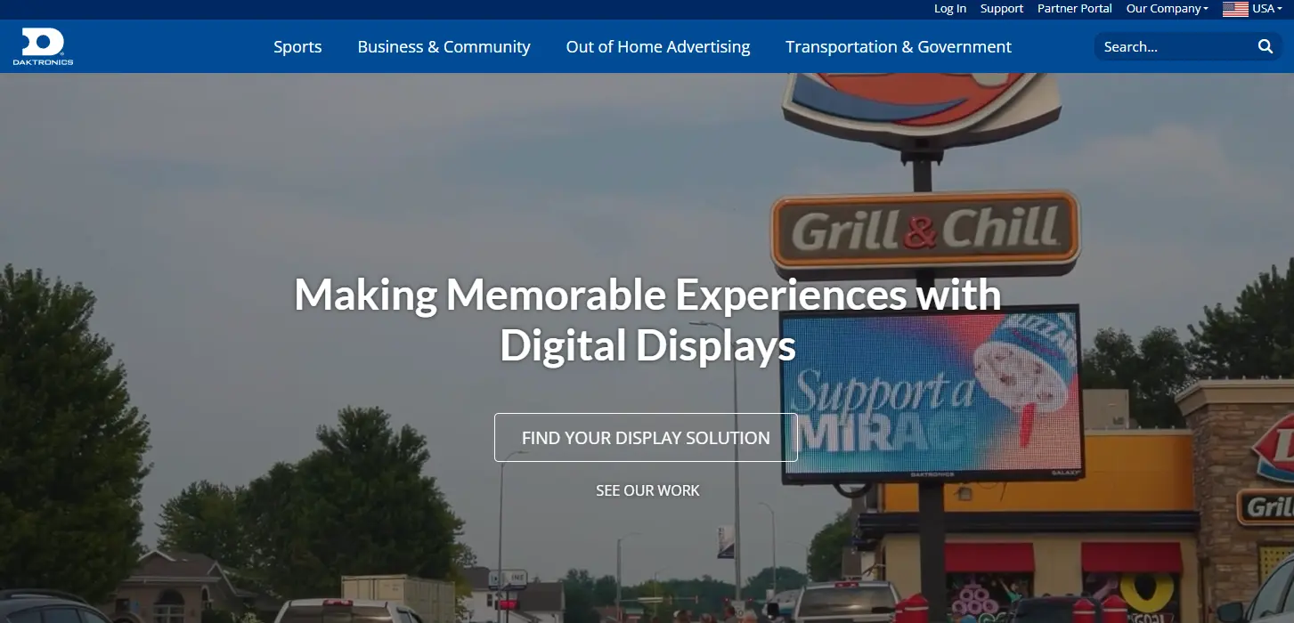 Daktronics, one of the US LED screen suppliers