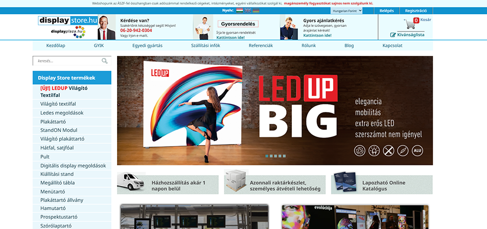 Displaystorehu LED Poster LED display Supplier