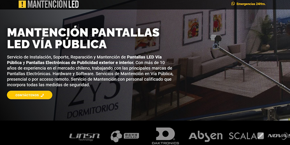 Mantencion Pantallas LED maintenance services