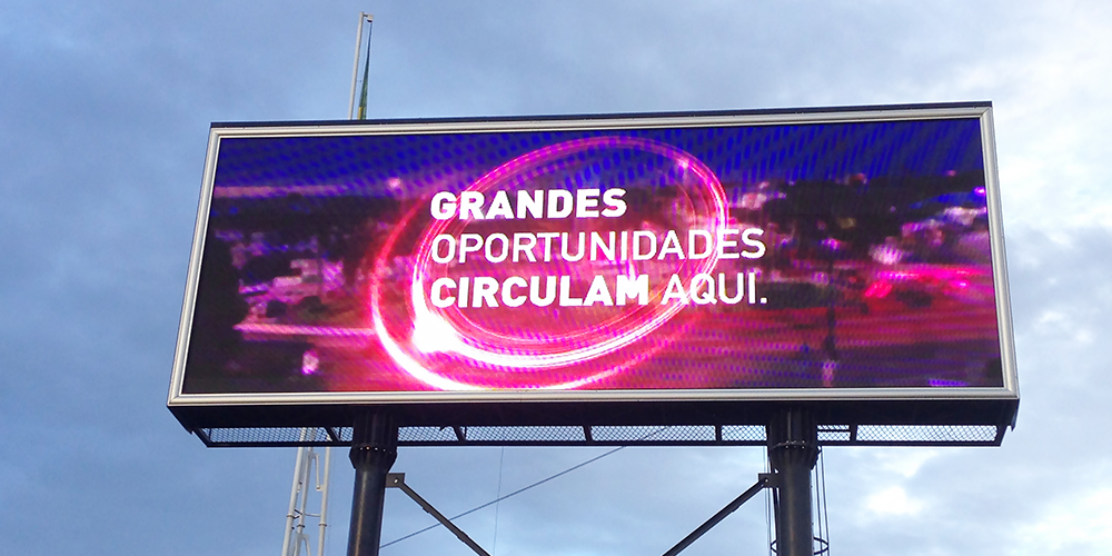 LED display size