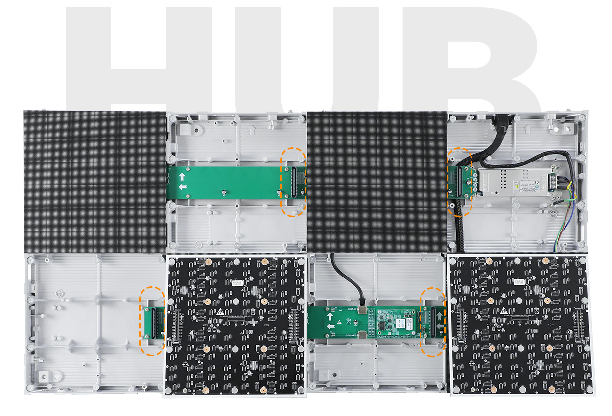 Indoor LED Display Wall 4 - LED Screen Board - LED Screen Board EA250WH5 Indoor LED Screen Interface diagram