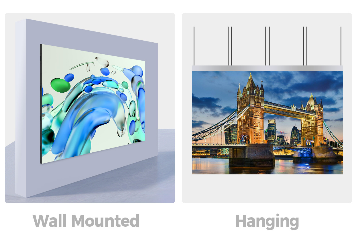 Indoor LED Display Wall 6 - LED Screen Board - LED Screen Board EA250WH5 Indoor LED screen Installation Methods