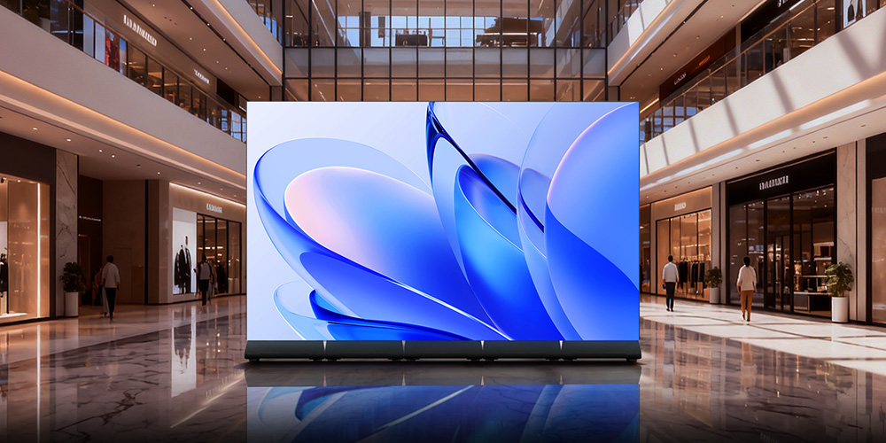Multi-screen LED poster video wall suited to Huidu B8H HDMI LOOP splicing