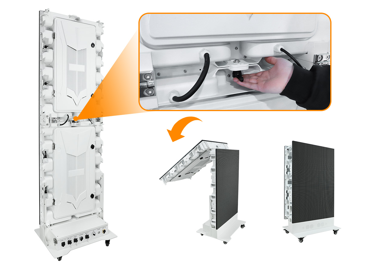 EA1920OP2-2 - LED Screen Board - LED Screen Board EA1920OP2 Outdoor Foldable LED Poster Display