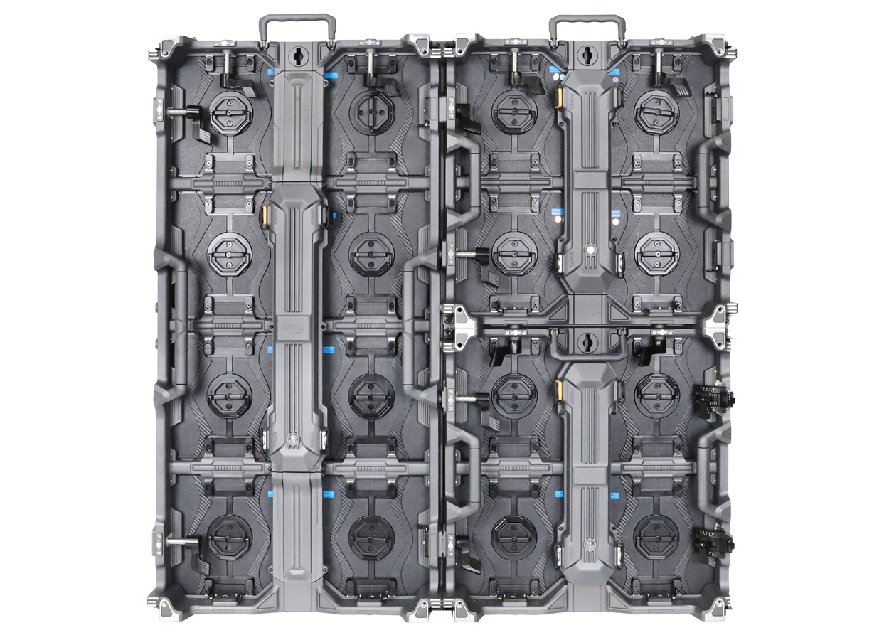 H9-series rear cabinet assembly with mixed cabinet formats