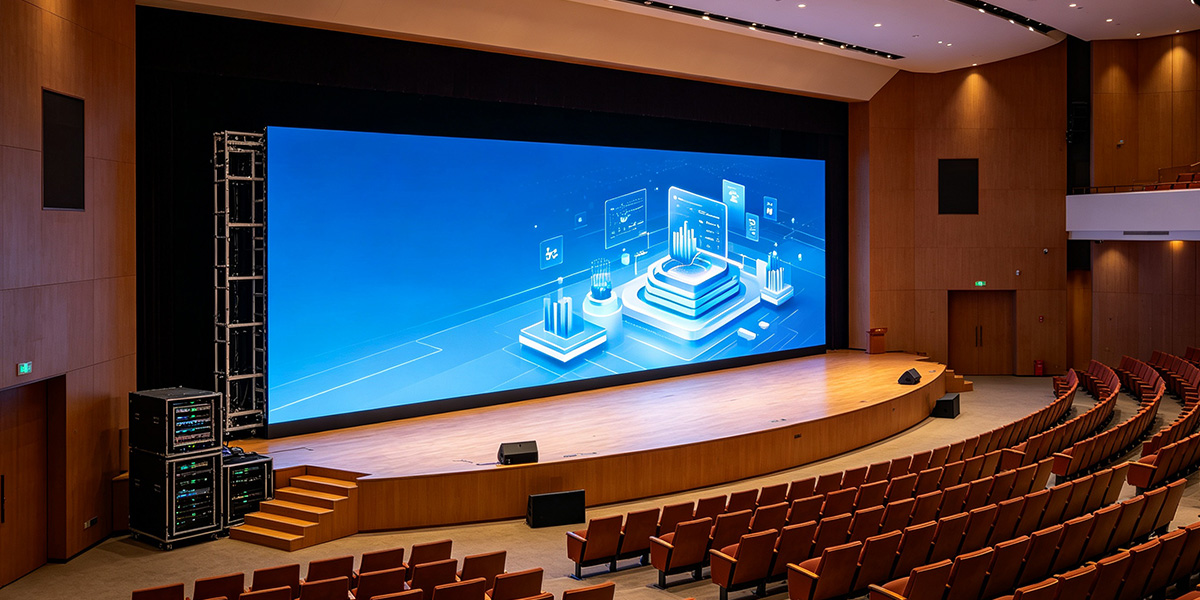 Conference-Room-LED-Display-5 - LED Screen Board Conference room LED dashboard viewed from the meeting seats