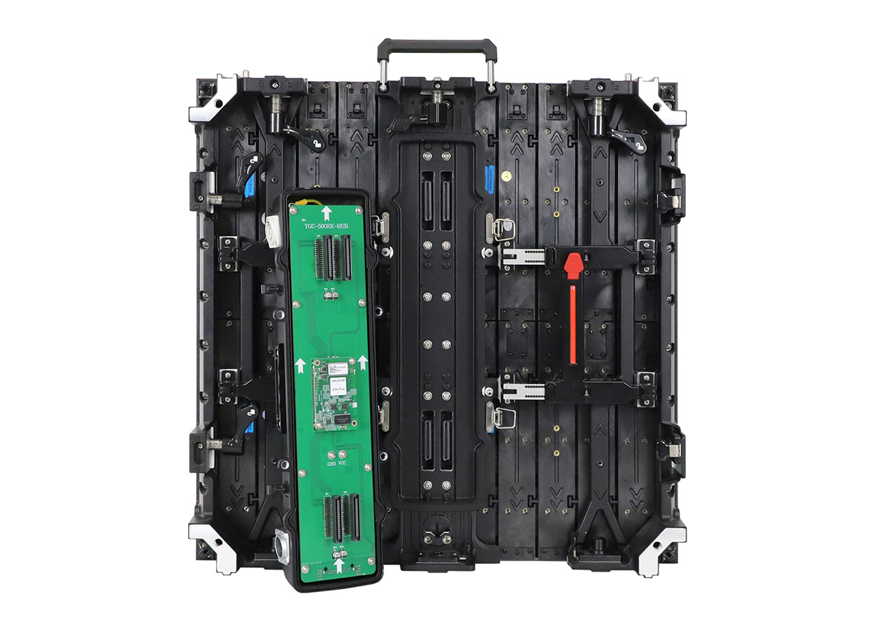 EA500H7 product graphic showing the rear power box detached from the cabinet