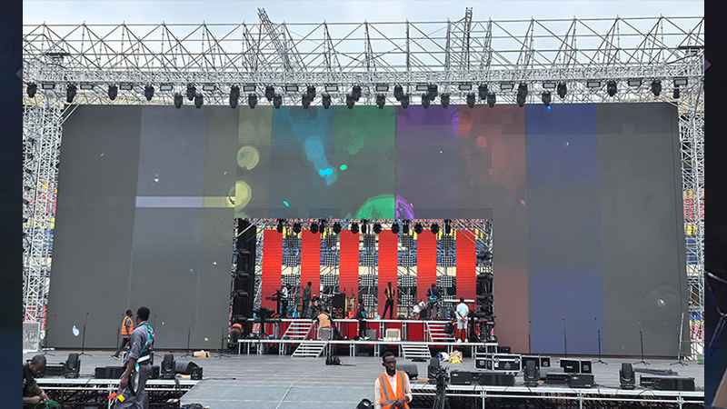 Event-LED-Screen-1 - LED Screen Board LED screen used as a concert stage backdrop