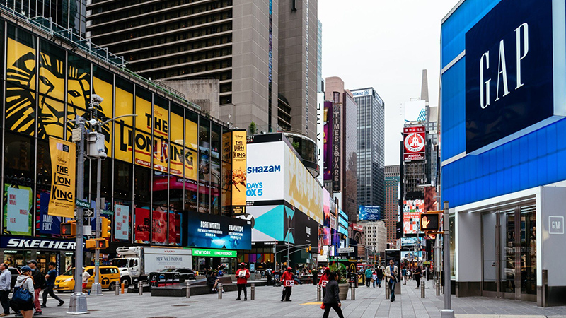 Street-LED-Advertising-Display-4 - LED Screen Board Building facade and overhead LED advertising screen