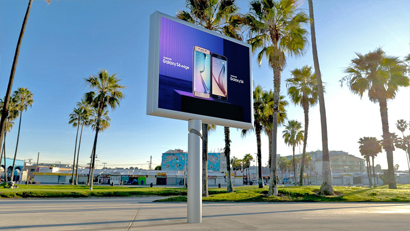 Street-LED-Advertising-Display-8 - LED Screen Board Pole-mounted LED street advertising display