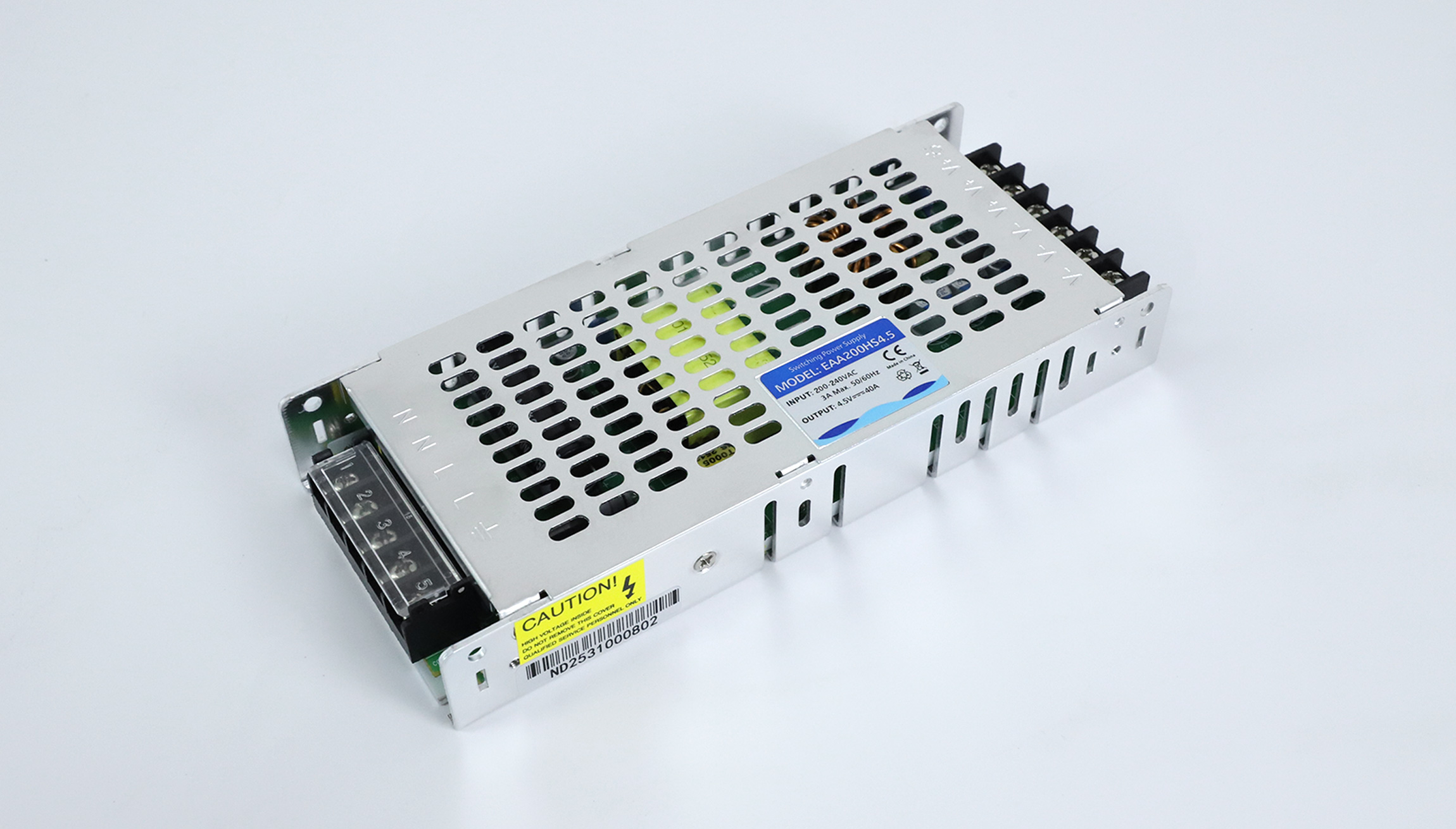 EAA200HS4.5 power supply housing - LED Screen Board EagerLED EAA200HS4.5 power supply housing and mounting tabs